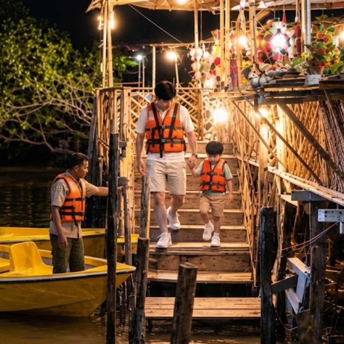 Boat and Safety for Bintan Fireflies Tour