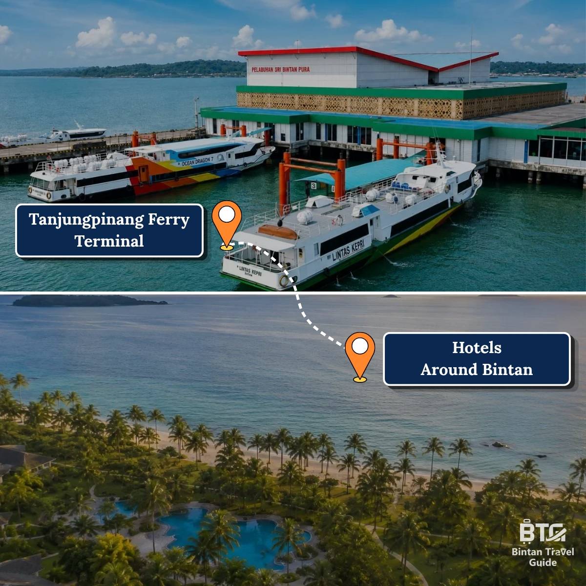 Tanjungpinang Ferry Terminal to Hotel Around Bintan 1200 x 1200