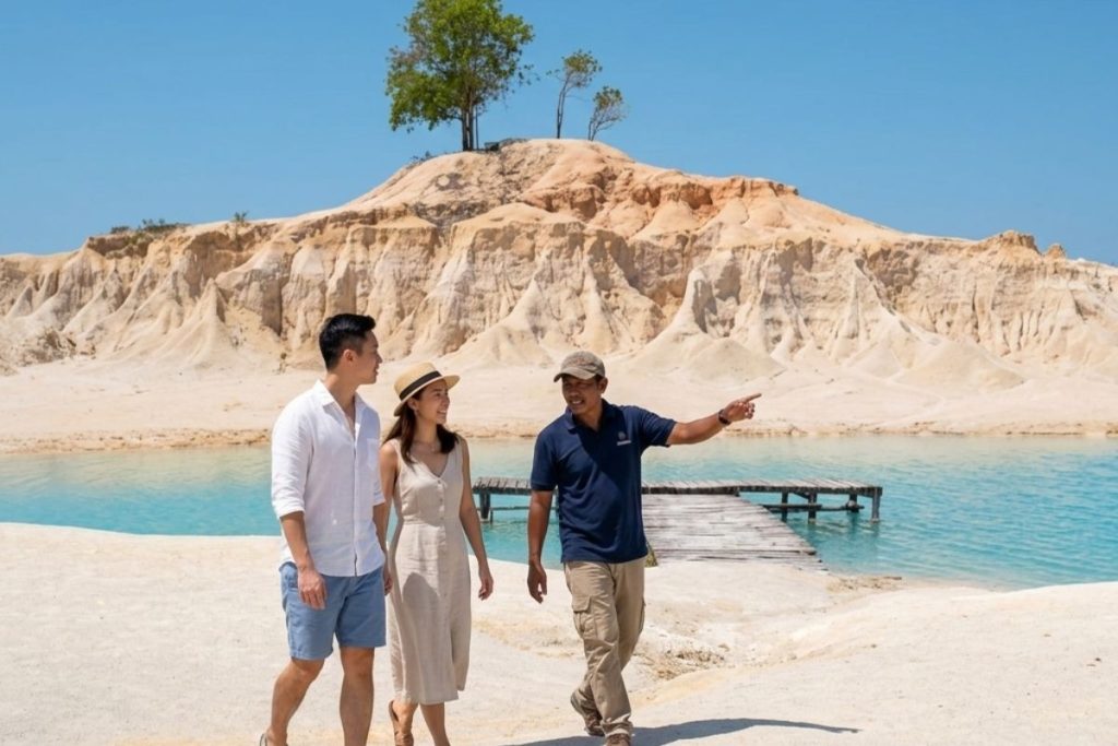 ATV riding activity on sand dunes in Bintan