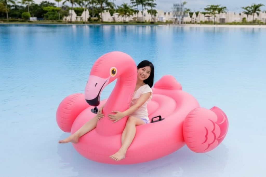 Leisure time by the lagoon at Treasure Bay Bintan