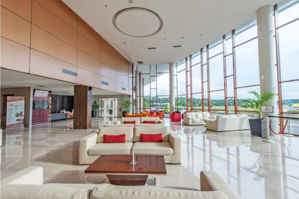 Lobby area of Grand Lagoi Hotel Bintan, welcoming and spacious