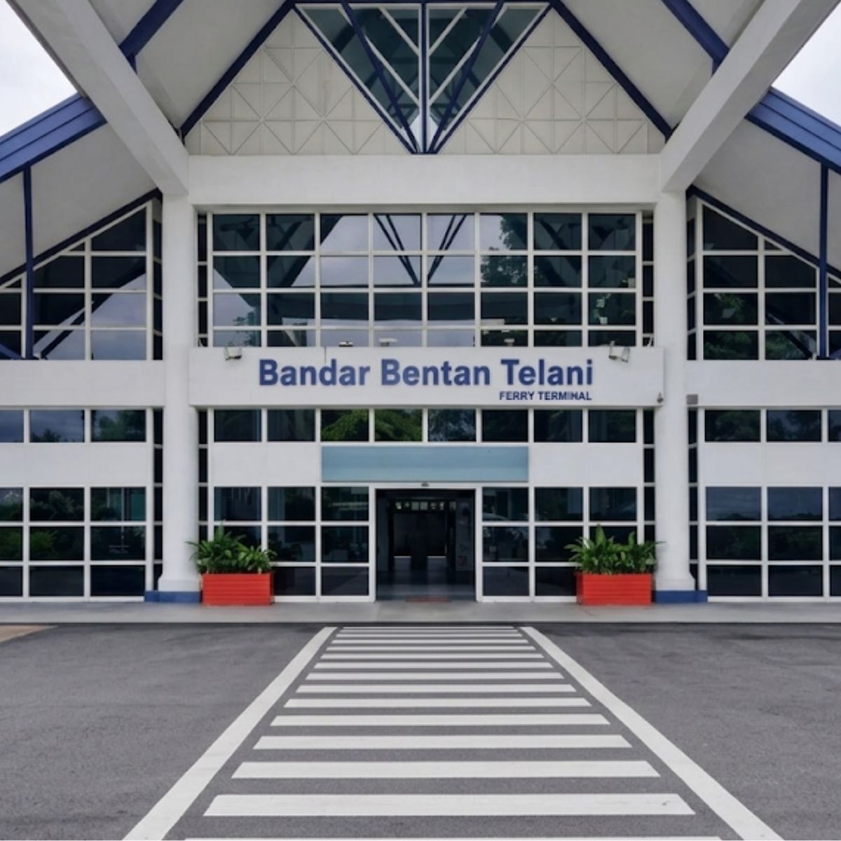 Arrival hall economy gate at Bandar Bentan Telani Ferry Terminal in Bintan