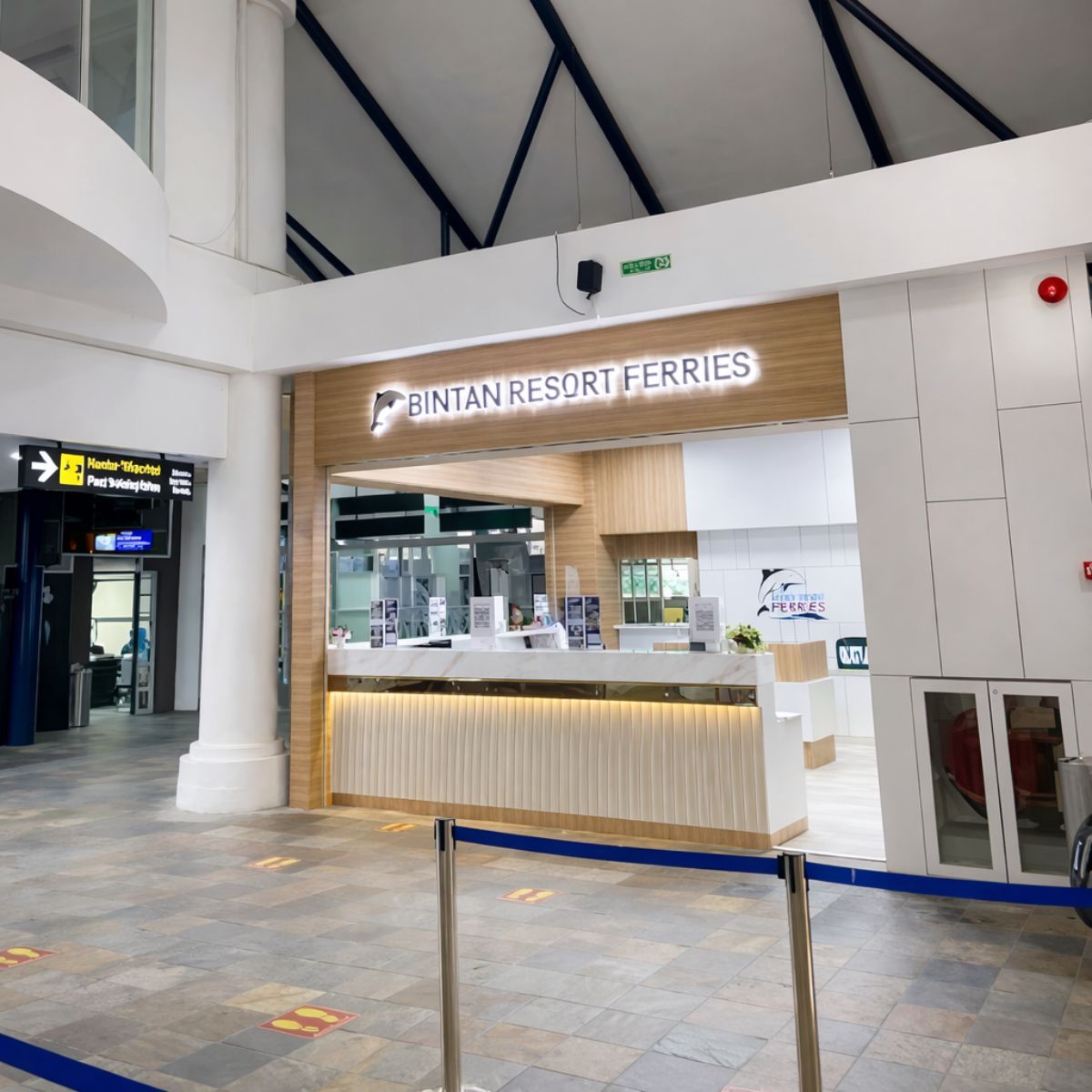 Bintan Resorts ticketing counter at Bandar Bentan Telani Ferry Terminal