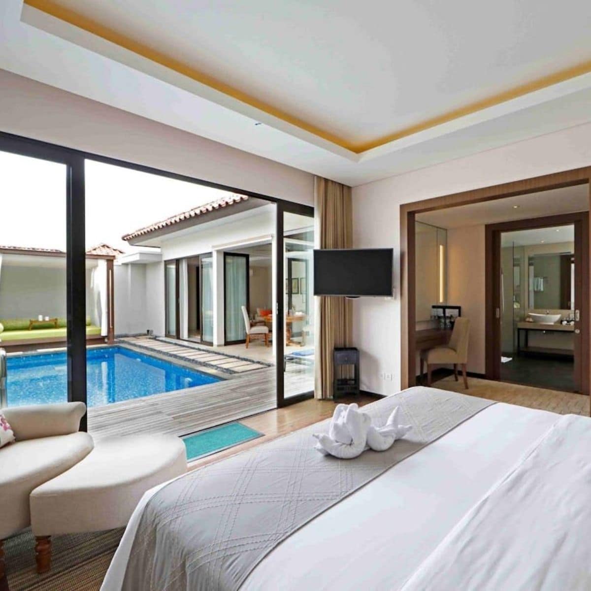 Stay package villa with private pool view, Pantai Indah Lagoi