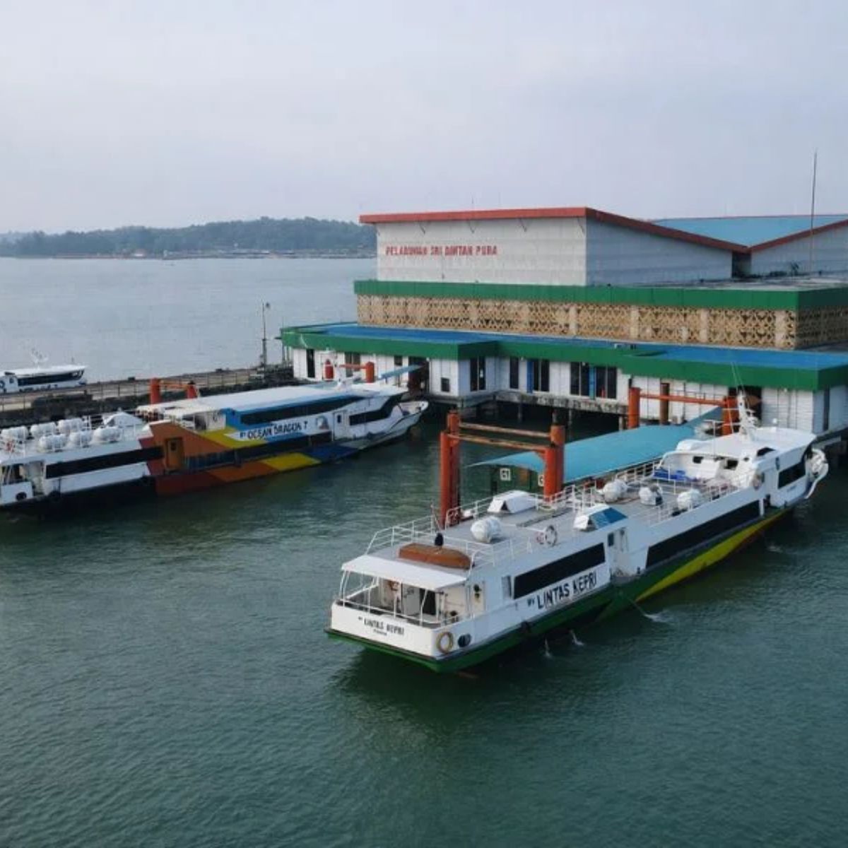 Tanjungpinang ferry terminal in Bintan, alternative arrival point from Singapore