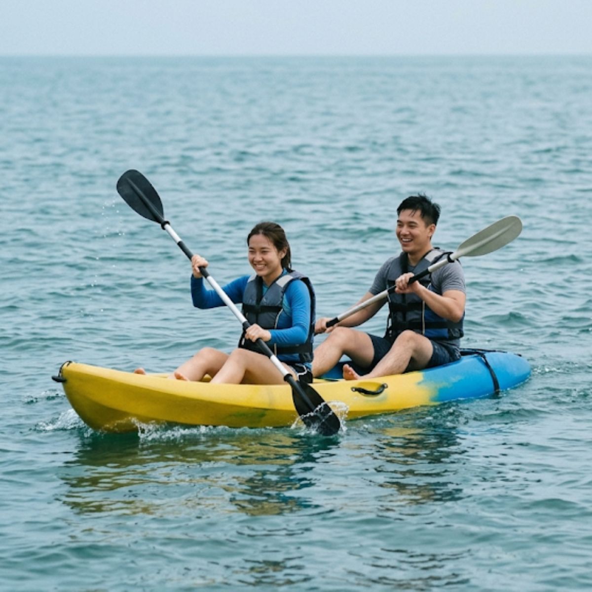 Kayaking in East Bintan coastal waters