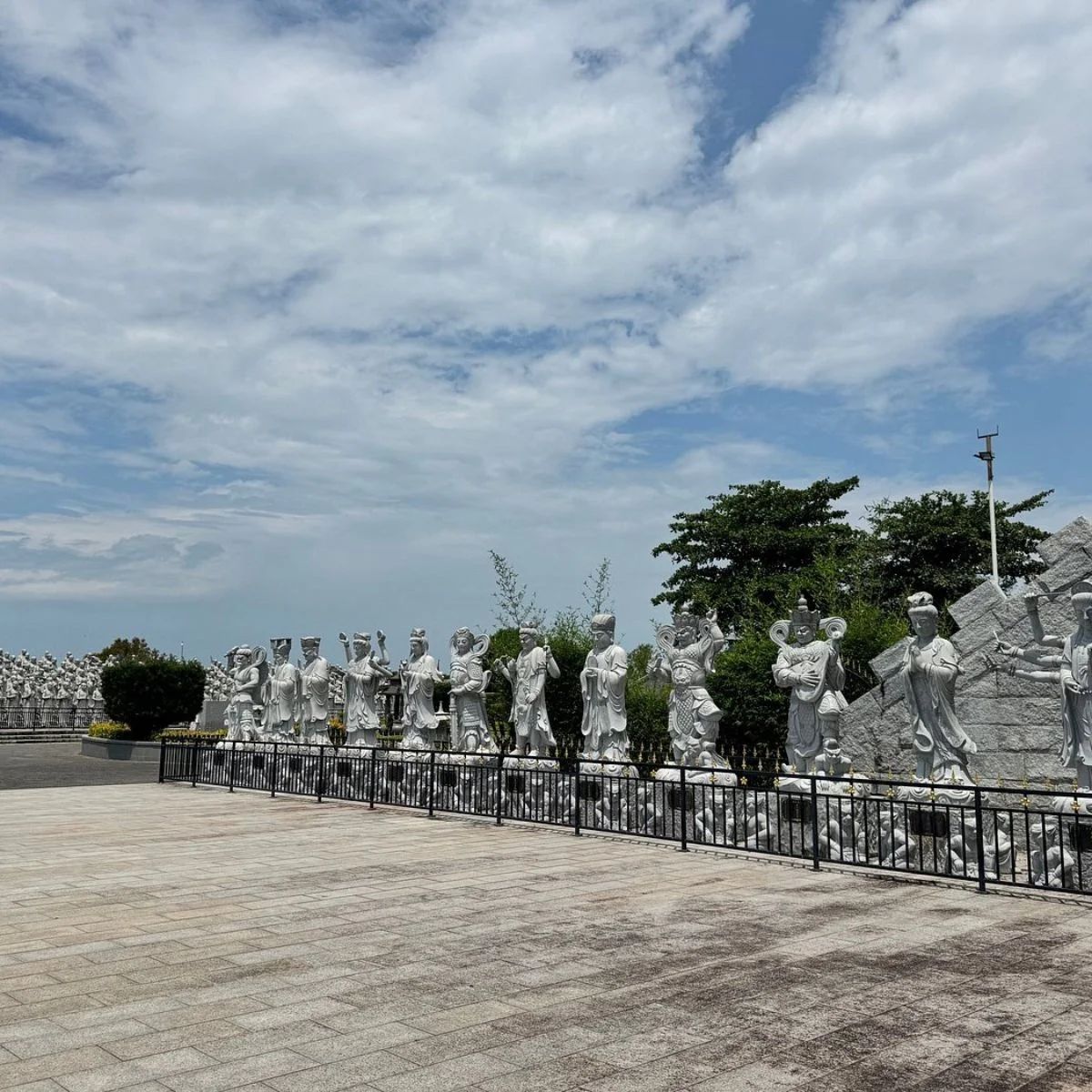 Bintan 500 Lohan Temple statues from different angle view