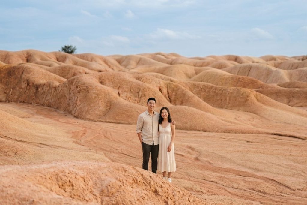 Couple photo shoot at Bintan Sand Dunes