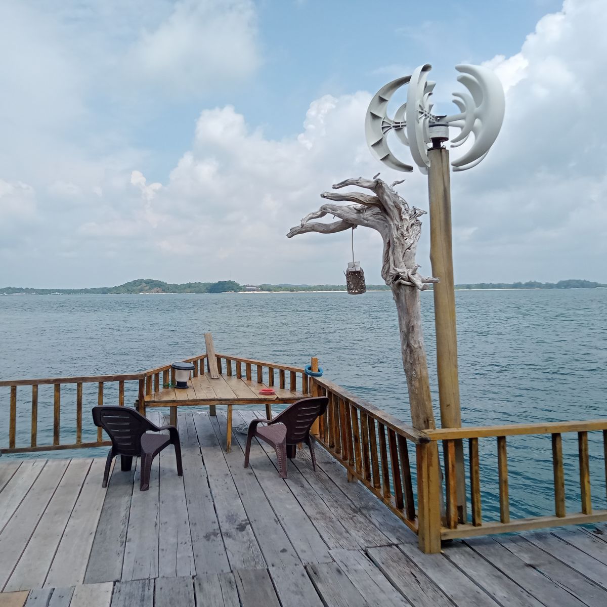 Ocean view from kelong in Bintan