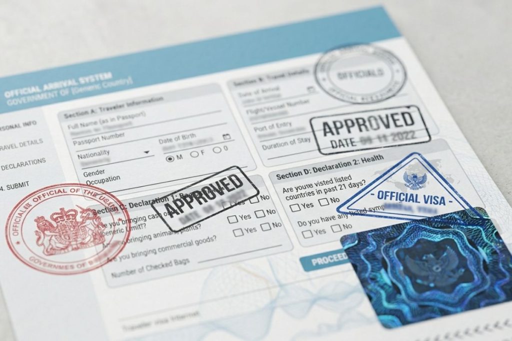 visa on arrival indonesia document
