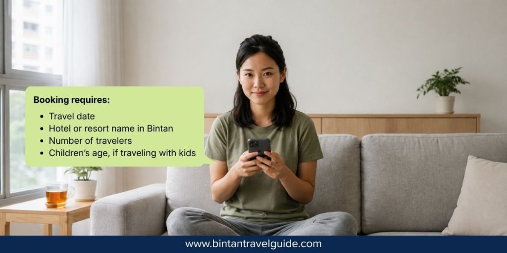 Bintan Fireflies : Step 2 Share Travel Details