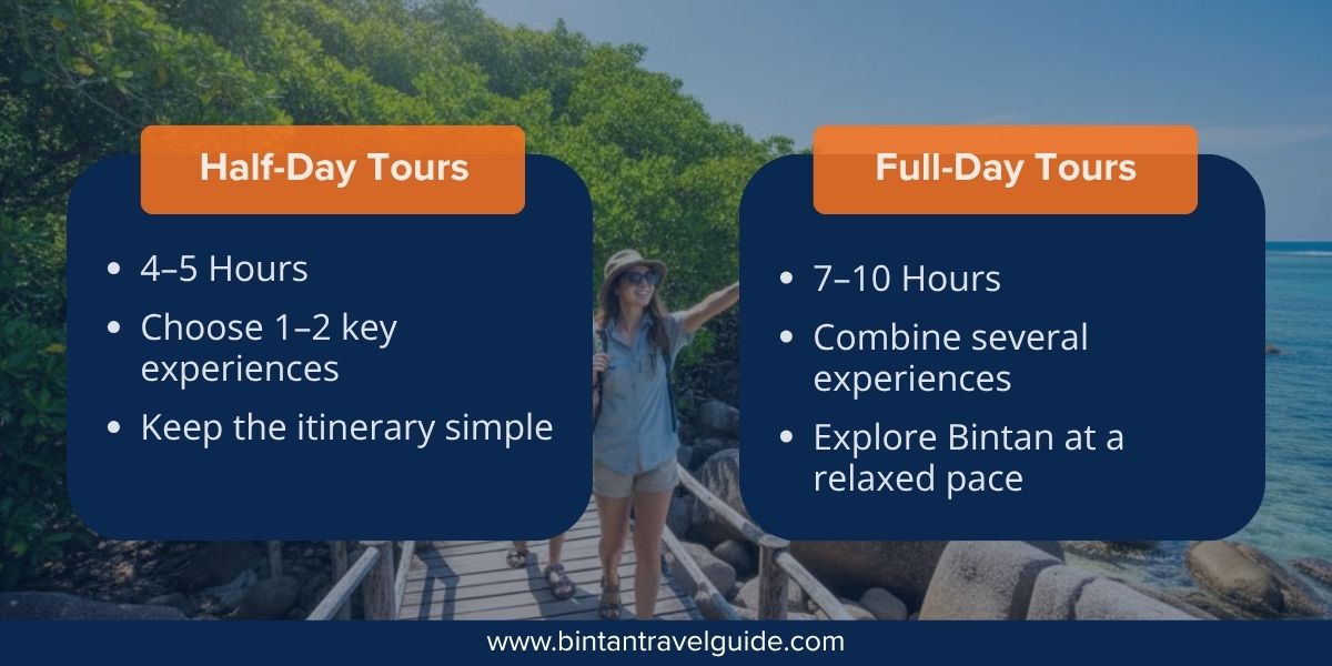 Think About How Much Time Is Available for Bintan Tours