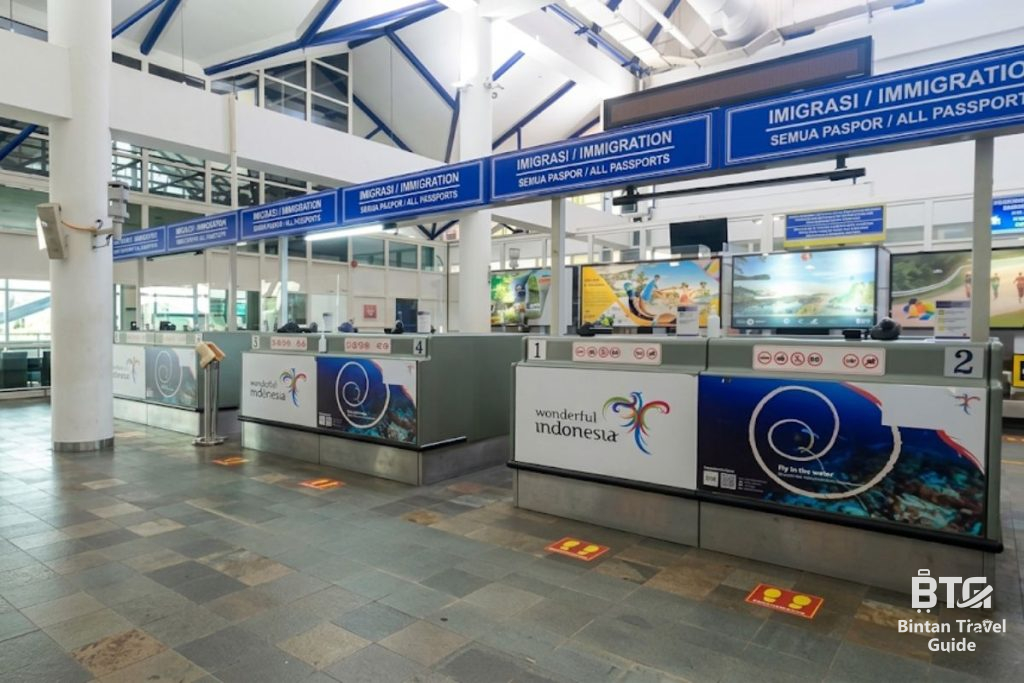 Immigration counter at BBT
