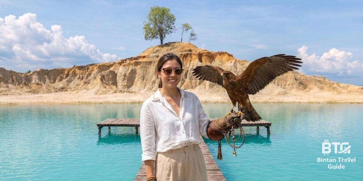 Blue Lake Bintan with Eagle